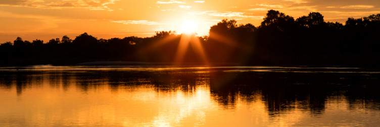 Transfer to Kasane and sunset cruise on the Chobe River