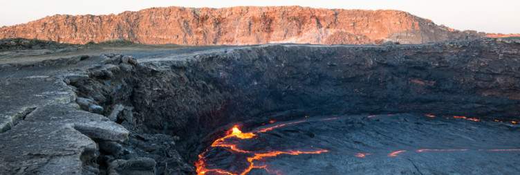 Erta Ale Volcano – Lava Fields – Afar Villages