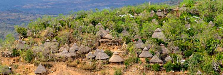 Flight to Arba Minch and onwards to the Konso villages