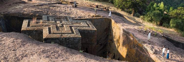 Flight to Lalibela for Gena Festival Eve, take an early flight to the holy city of Lalibela