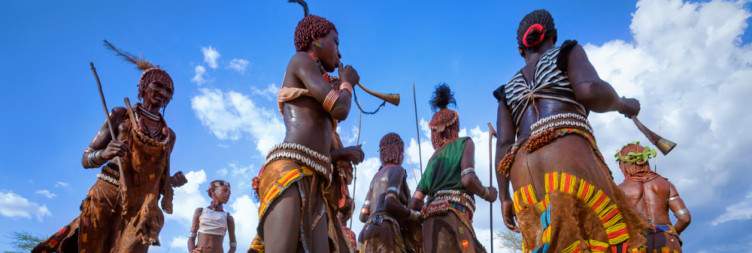 Fly from Addis Ababa to Jinka and Drive to Turmi