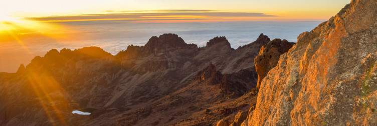Ascend to Point Lenana and descend to Old Moses Camp with overnight
