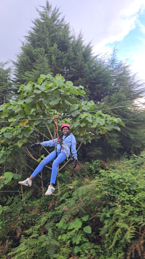 Zip lining experience at Kereita Forest
