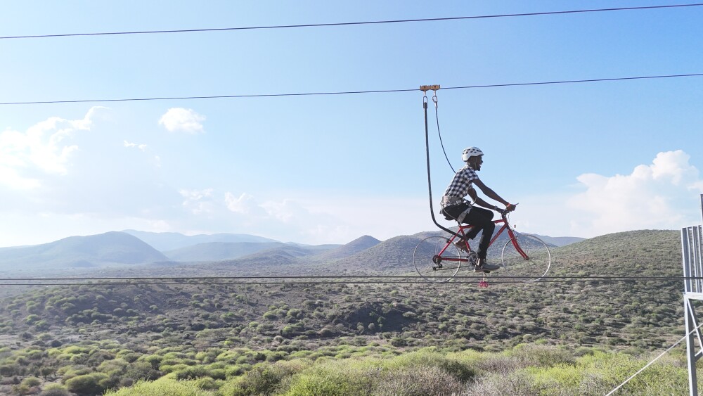 Sky biking in Sironka kenya