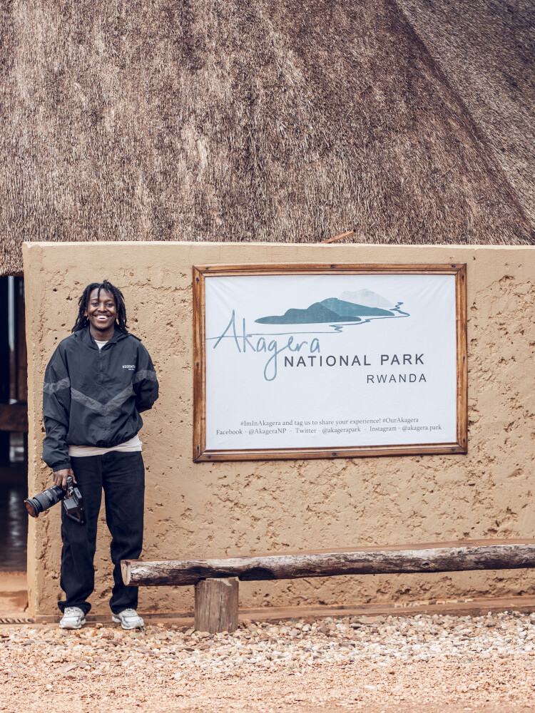 took a personal Image at the Reception in Akagera for the memory