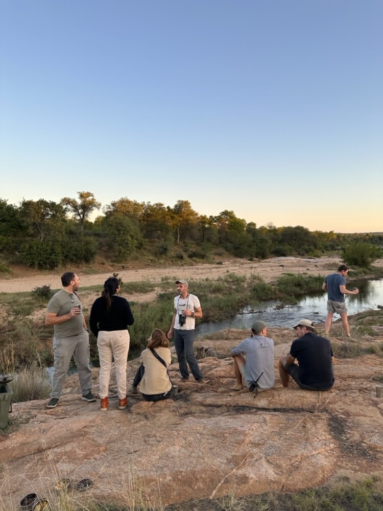 Sundowner next to the river