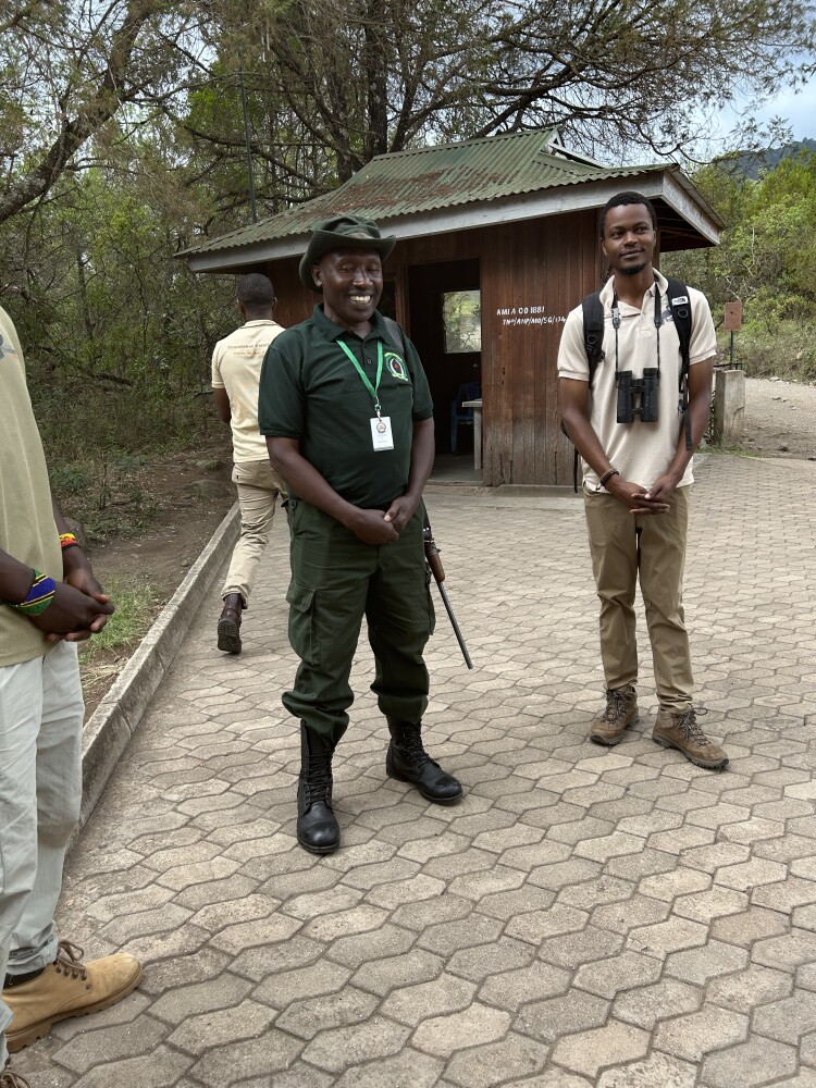 Joseph our game warden for the walking part of safari