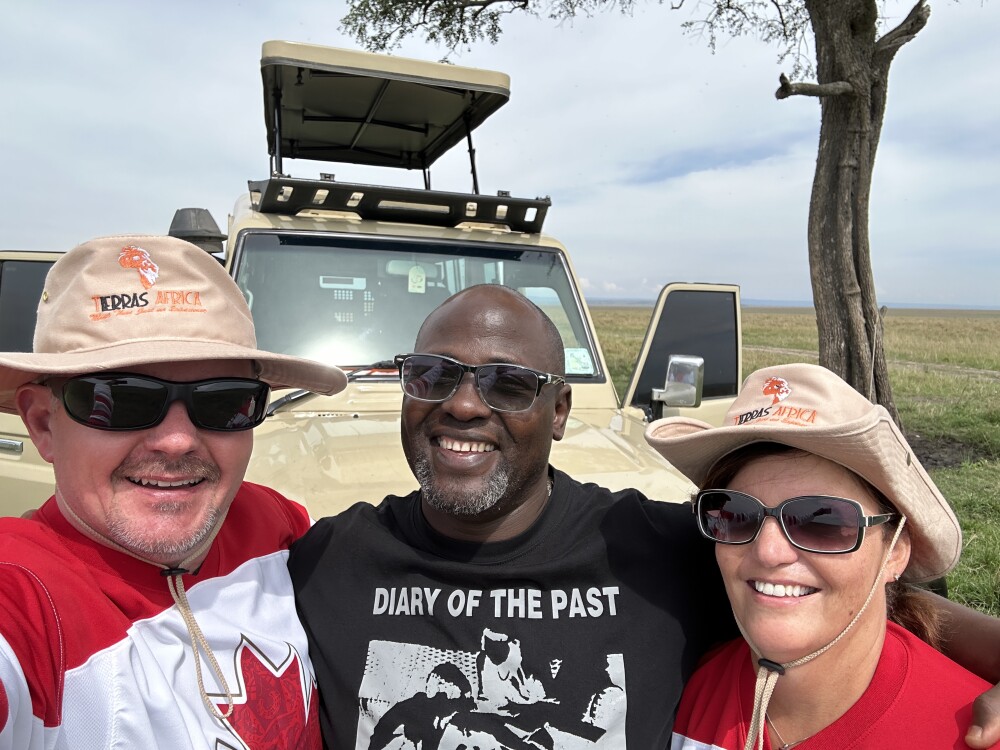 Picture with our amazing guide Peter